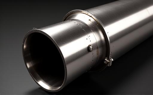 Shiny stainless steel performance exhaust system component, signifying hardware upgrades.